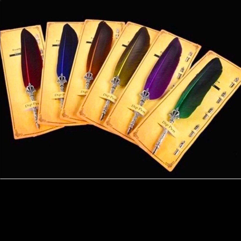 Quill & Ink Set W/6 Interchangeable Tips Based off Harry Potter